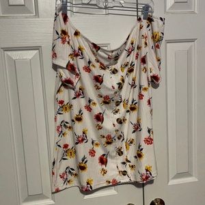 Rue21  off the shoulder floral blouse - 4x